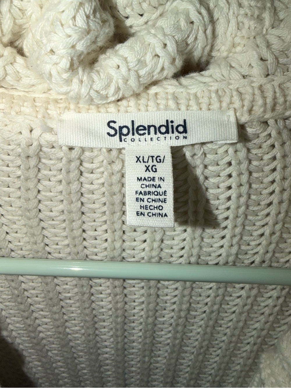 Splendid Raya Ombre Hooded Cardigan 100% Cotton Women’s Size XL - Picture 10 of 11